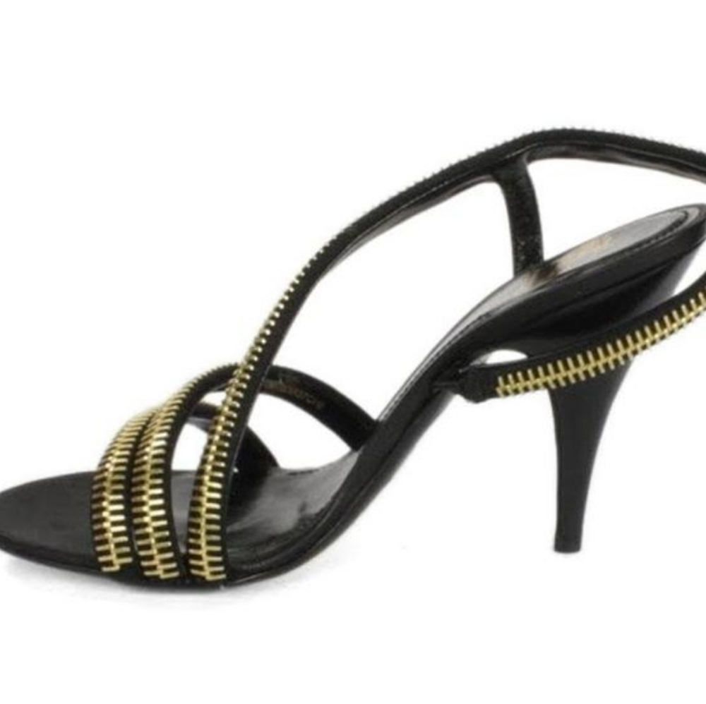 Burberry Zipper Sandal Heels Size US 5 / IT 35 - Picture 6 of 7